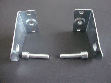 2 blind gold metal hold down brackets|2 Inch Metal Hold Down Brackets and Pins, Blind .